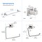 Kibi Cube 5-Piece Bathroom Hardware Set C-KBA15-5BN-4 - alternate 6